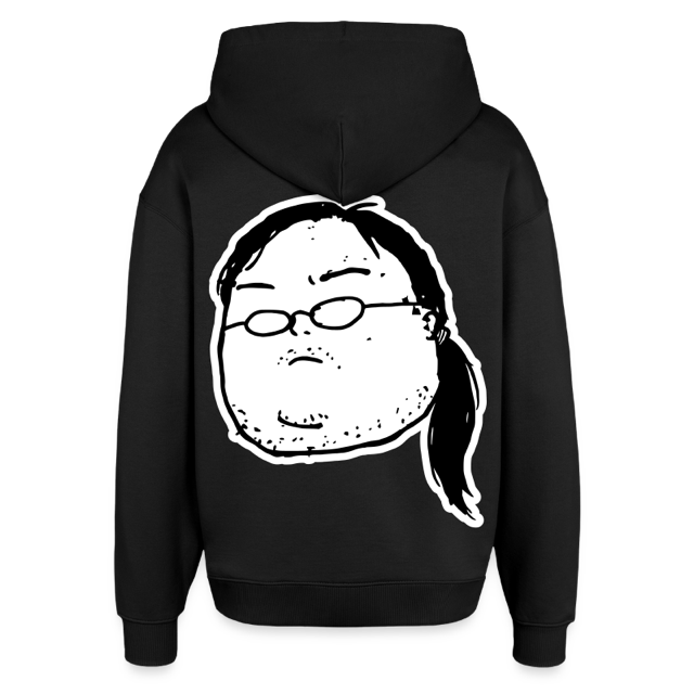 oversized hoodie, back view